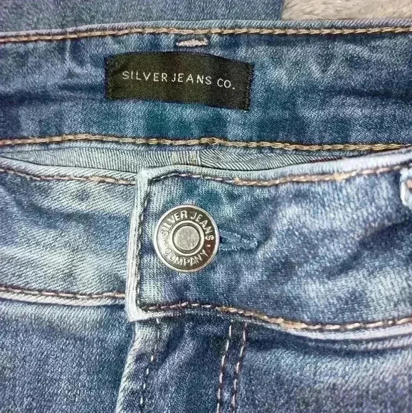 Silver jeans Suki Slim Skinny Western blue jeans 33x27. - Picture 4 of 8